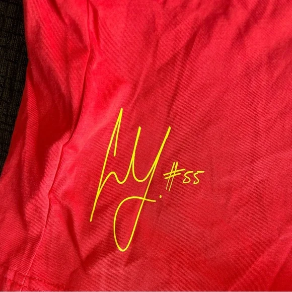 Puma Authentic Scuderia Ferrari Carlos Sainz 763604-01 Red T-Shirt Men’s Sz: M - Picture 6 of 6